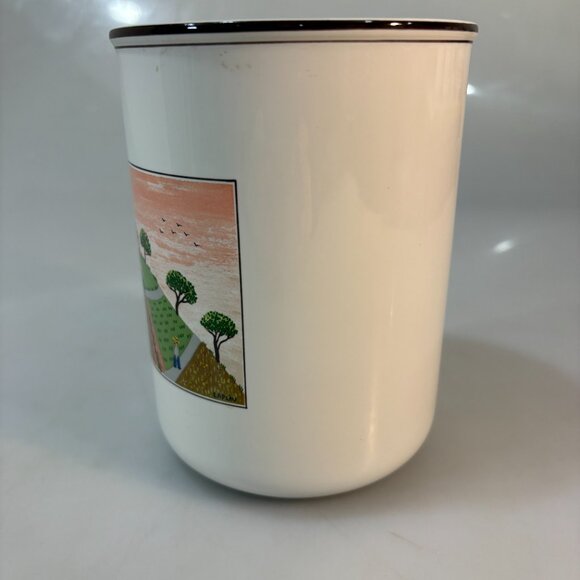 Villeroy & Boch Design Naif Farmers Porcelain 6" Utensil Storage Jar Canister - Picture 3 of 7